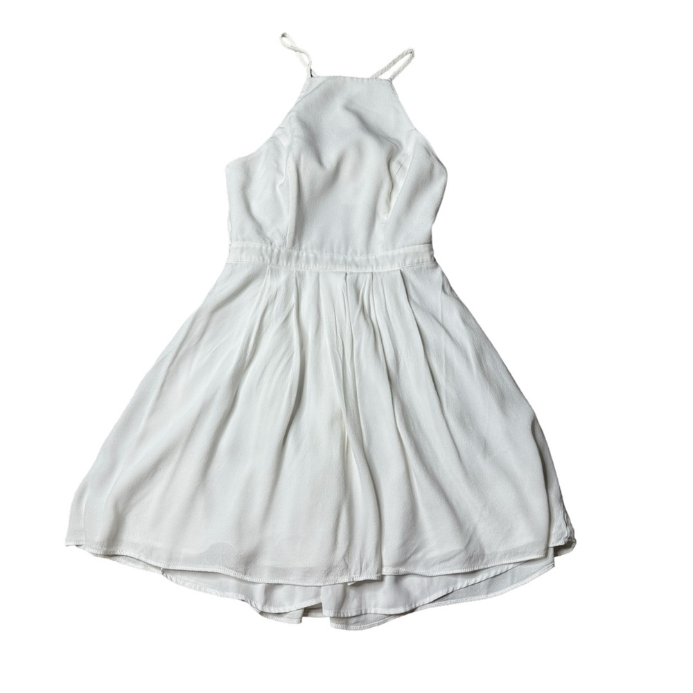Lovers+Friends Small White High Neck Cut Out Back Mini Dress CP